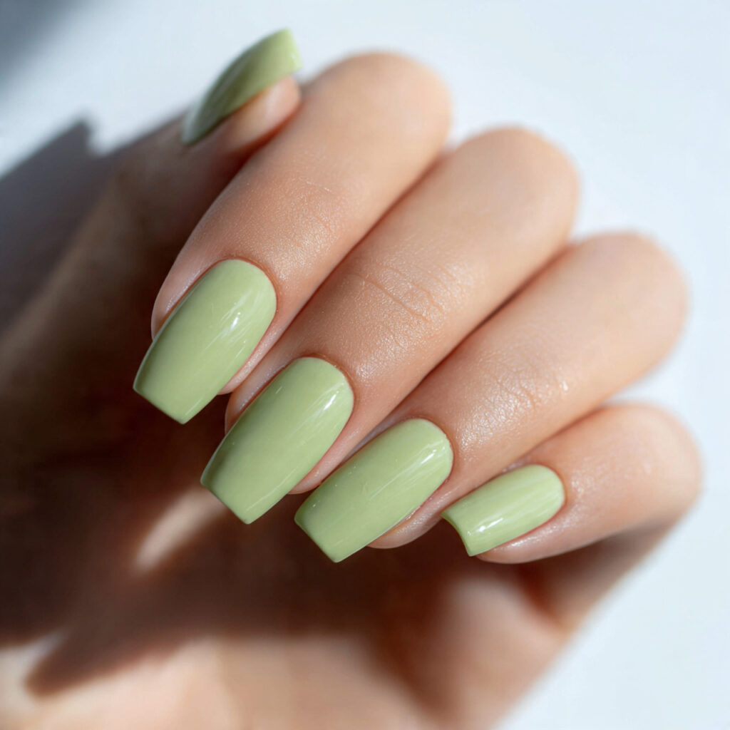 29 Soft Early Spring Nail Ideas That Feel Fresh, Light & Wearable 23 Pale Pistachio