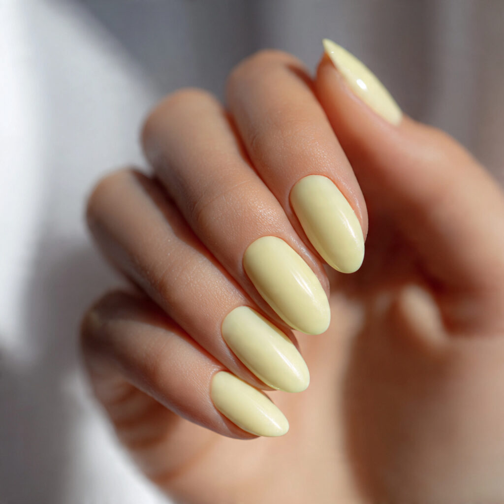 29 Soft Early Spring Nail Ideas That Feel Fresh, Light & Wearable 26 Pale Lemon