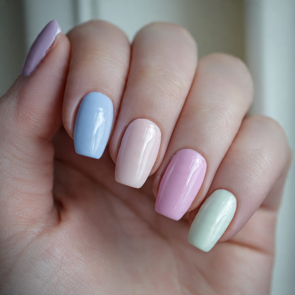Pastel Ombré Across the Full Hand