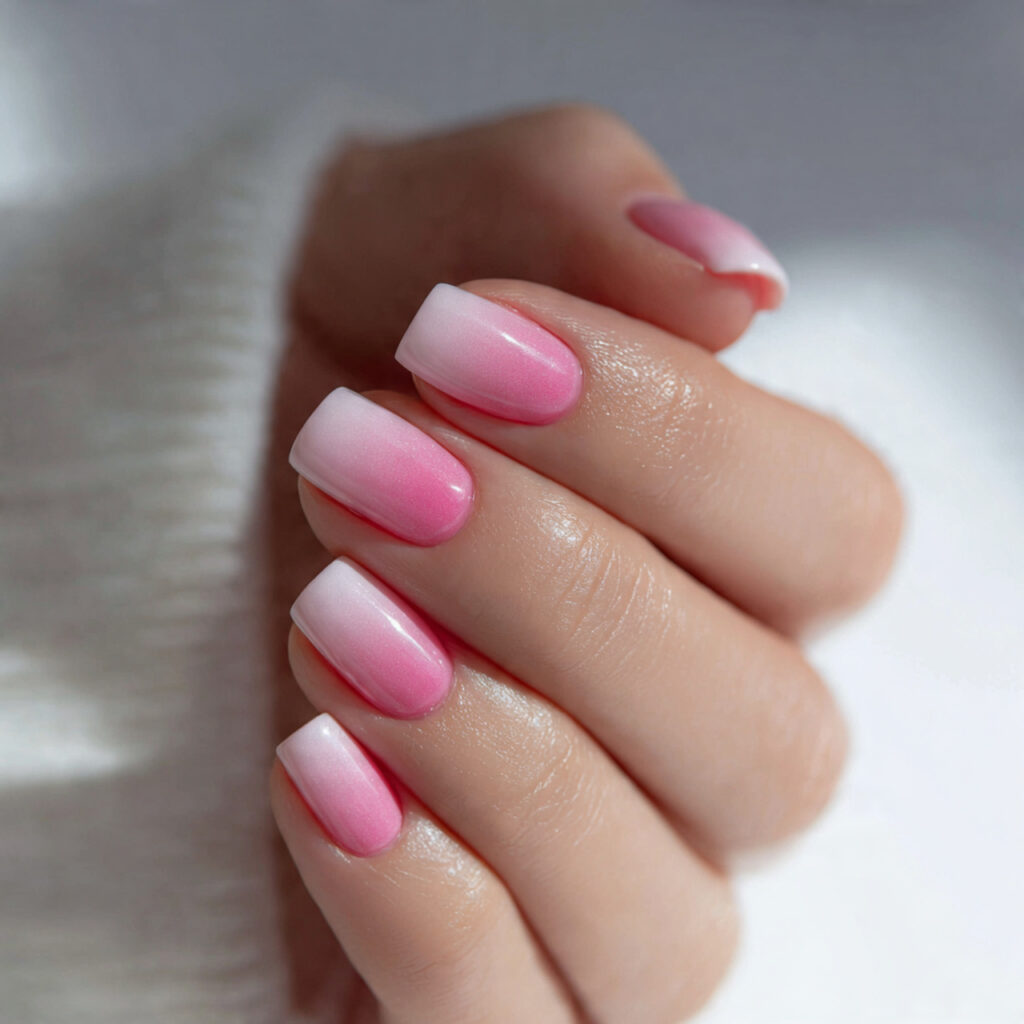26 Easy Spring Nails Anyone Can Do at Home 19 Pink Ombré