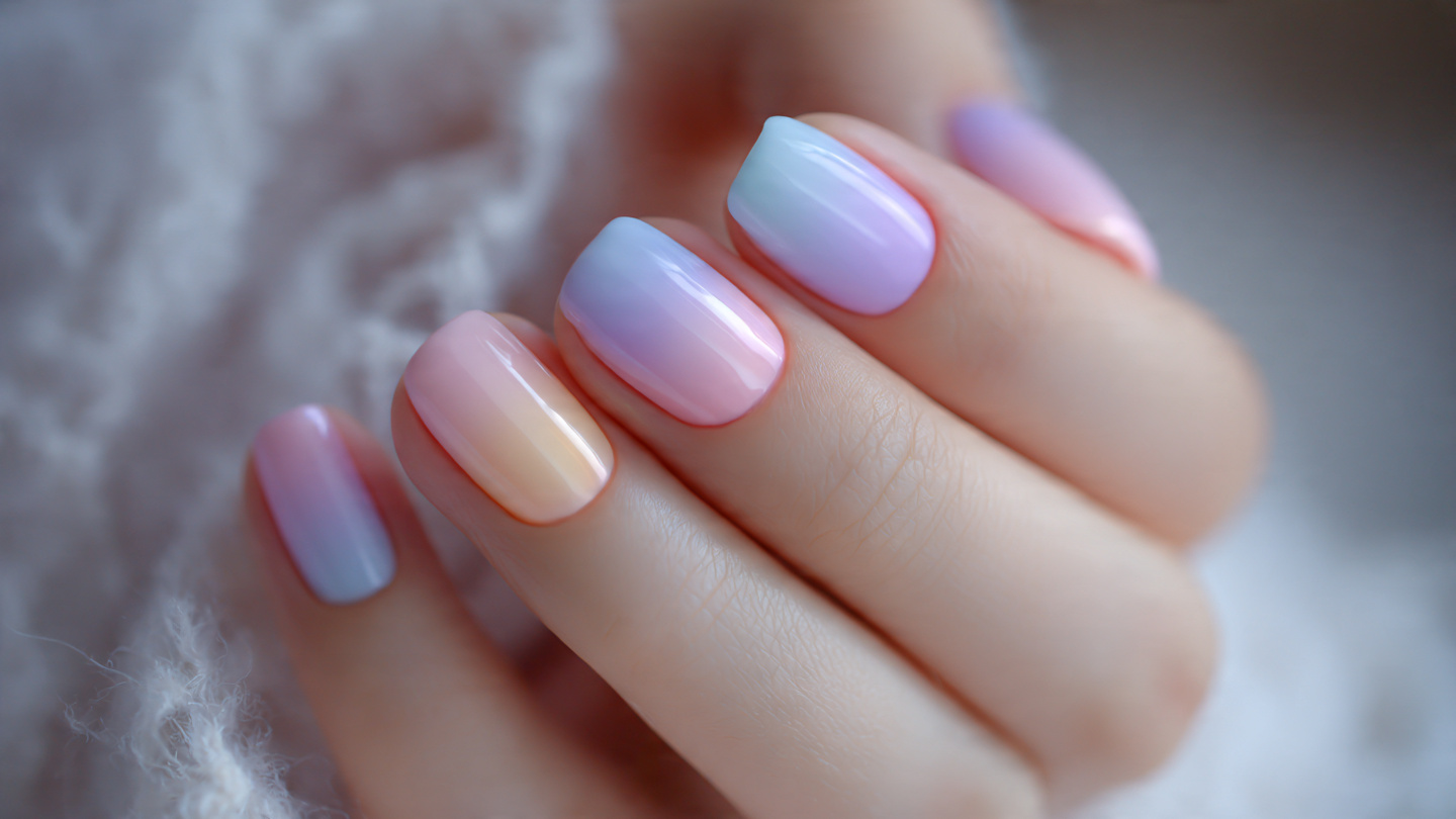 Pastel Transition Nail Ideas