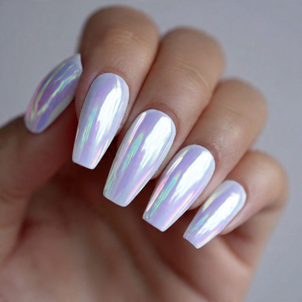 Iridescent White Chrome