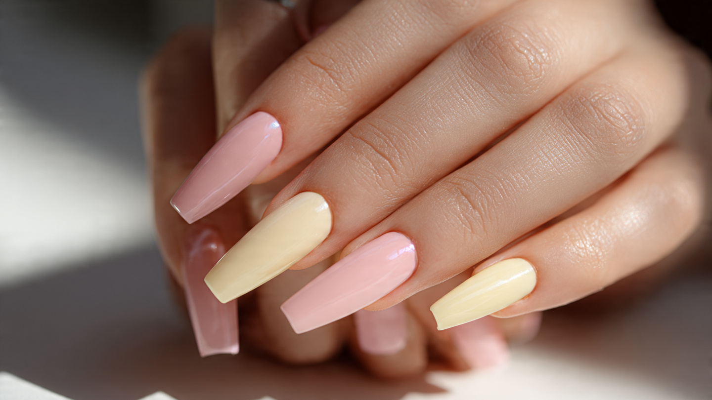Spring Coffin Nail Ideas