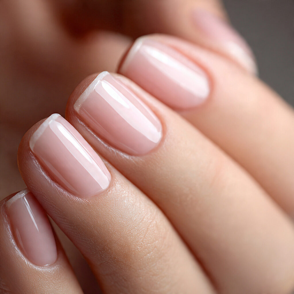 23 Natural Nail Trends 2026 That Feel Soft, Minimal, and Timeless 11 macro shot of natural nails with ridge filling