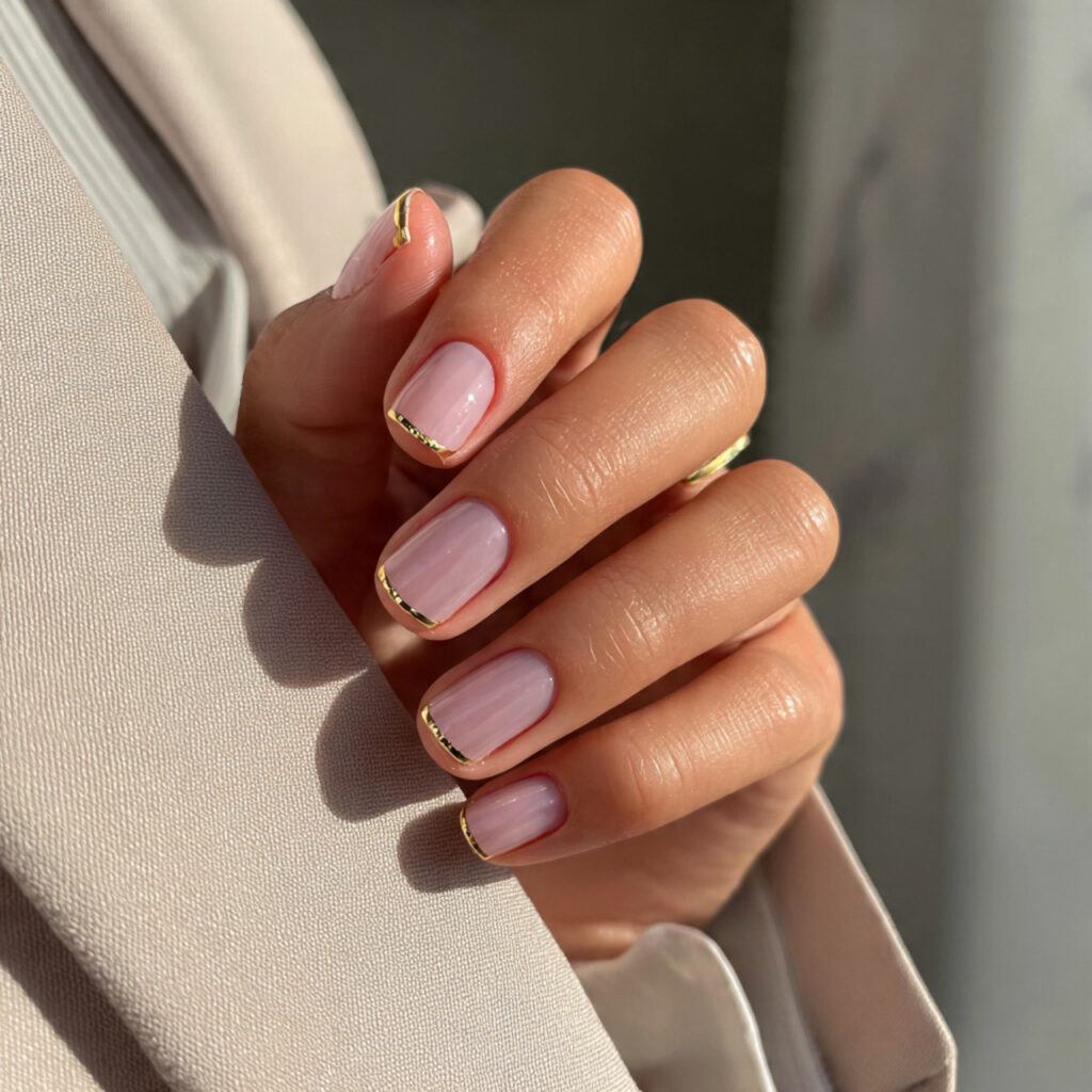 25 Office Nail Ideas That Look Professional, Clean, and Effortlessly Stylish 24 minimalist office nails with sheer pink base