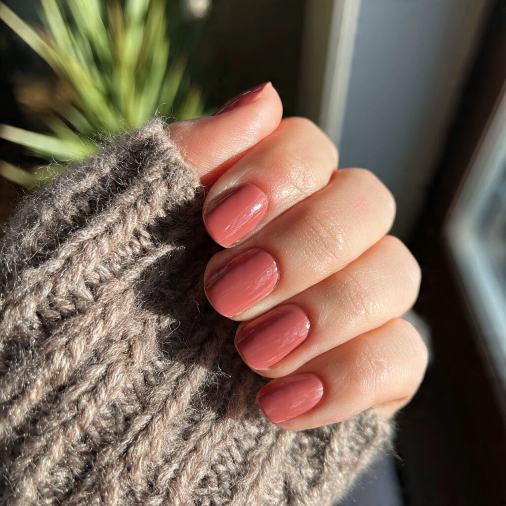 28 End of Winter Nail Ideas That Feel Cozy, Chic, and Transitional 18 nails in a rose shade mixed with