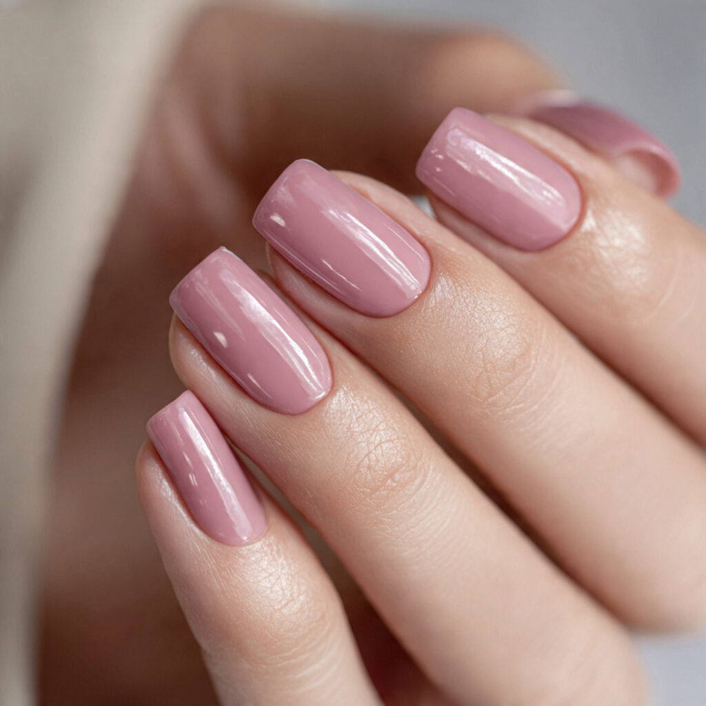 21 Quiet Luxury Nail Ideas That Look Minimal, Expensive, and Timeless 16 nails in a sheer mauve shade applied