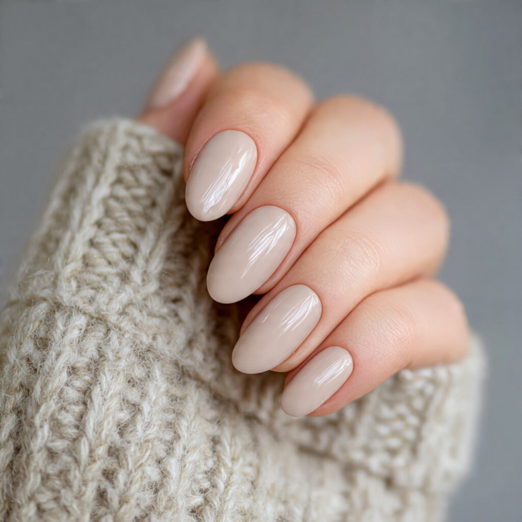 28 End of Winter Nail Ideas That Feel Cozy, Chic, and Transitional 29 nails in a warm almond milk shade with