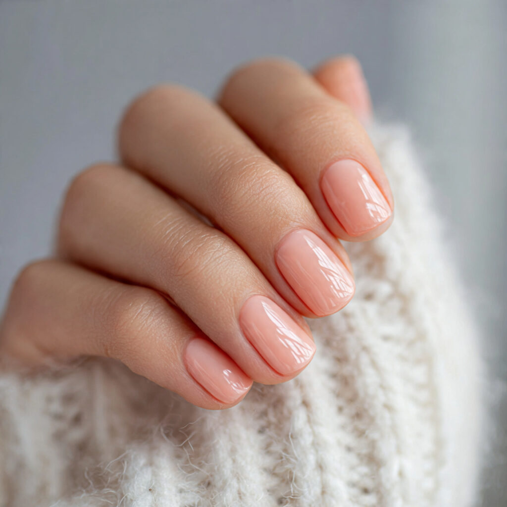 28 End of Winter Nail Ideas That Feel Cozy, Chic, and Transitional 28 nails with a sheer peach tint that