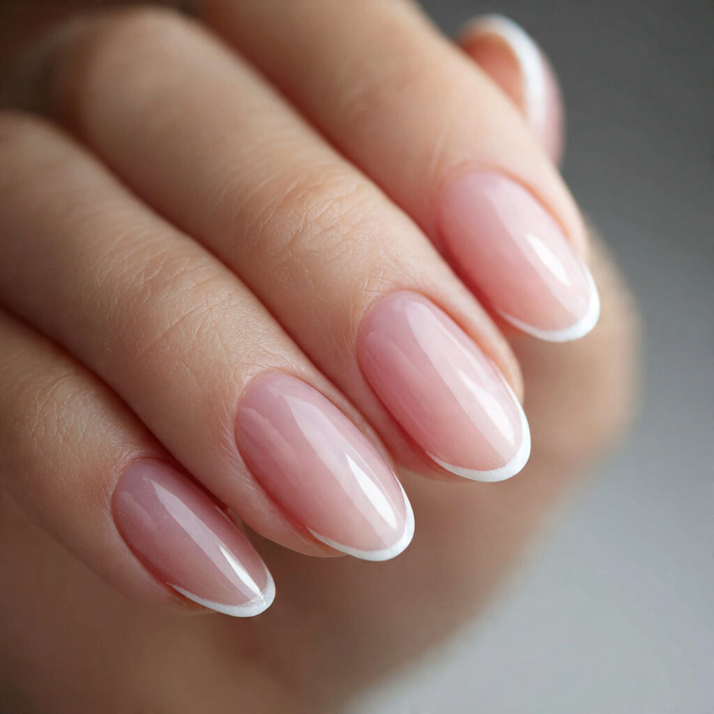 23 Natural Looking Nail Designs That Feel Soft, Clean & Timeless 15 nails with natural base and very thin