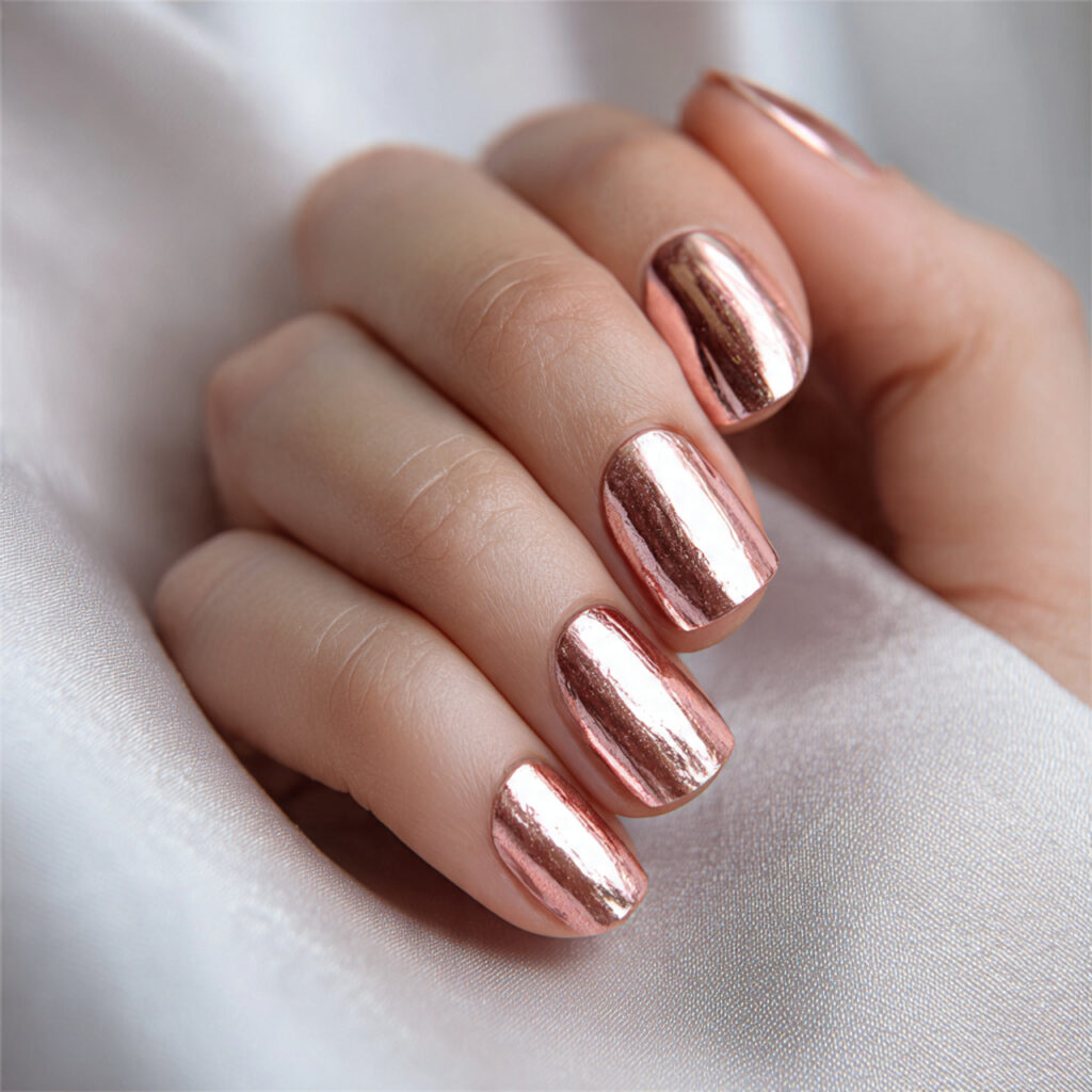 26 Easy Spring Nails Anyone Can Do at Home 25 Soft Rose Gold
