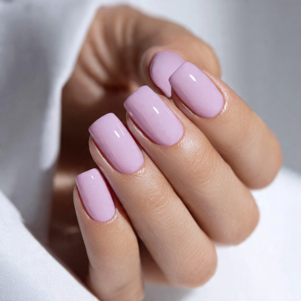 26 Easy Spring Nails Anyone Can Do at Home 27 Sheer Lilac Overlay