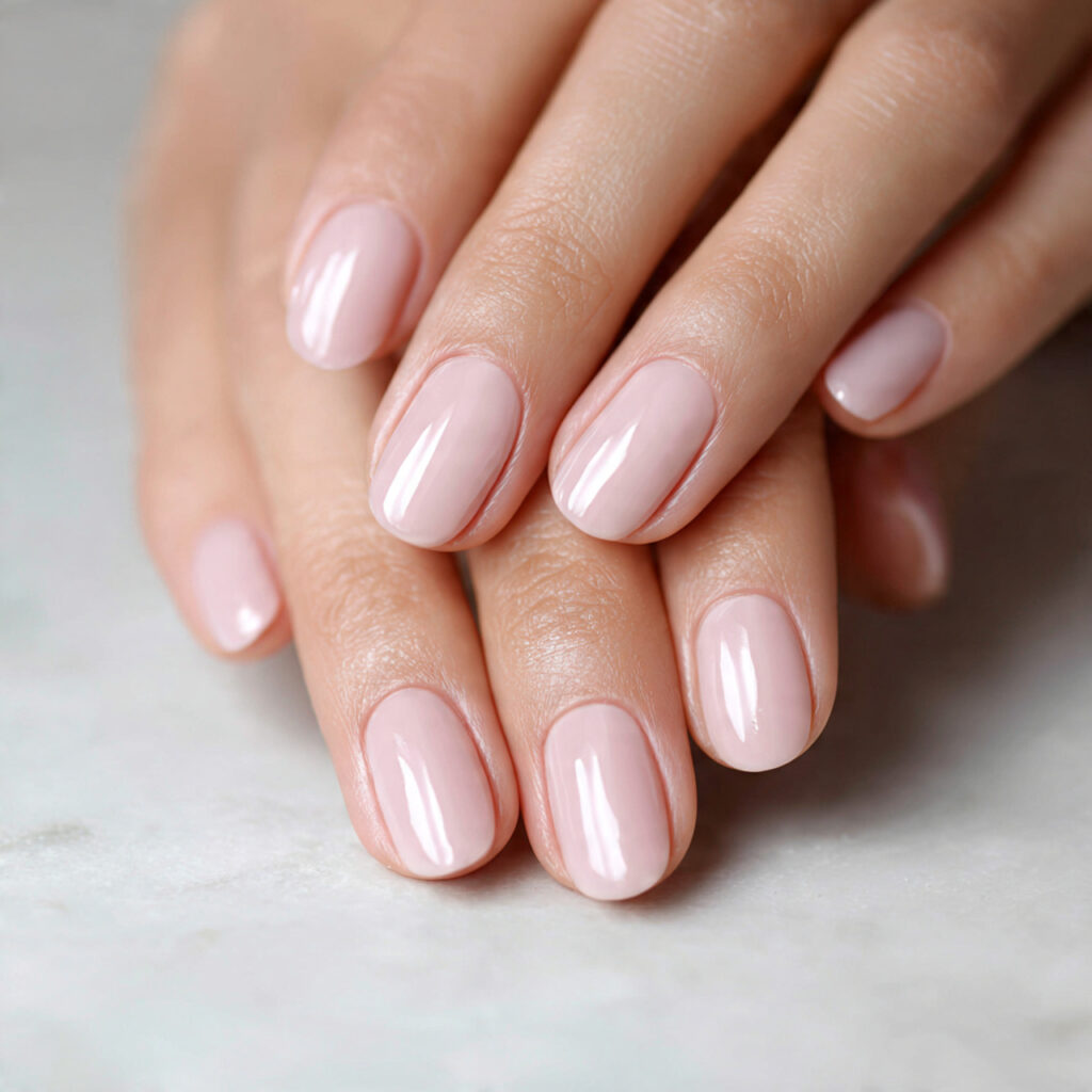 23 Natural Looking Nail Designs That Feel Soft, Clean & Timeless 2 natural looking nails with a barely there pink