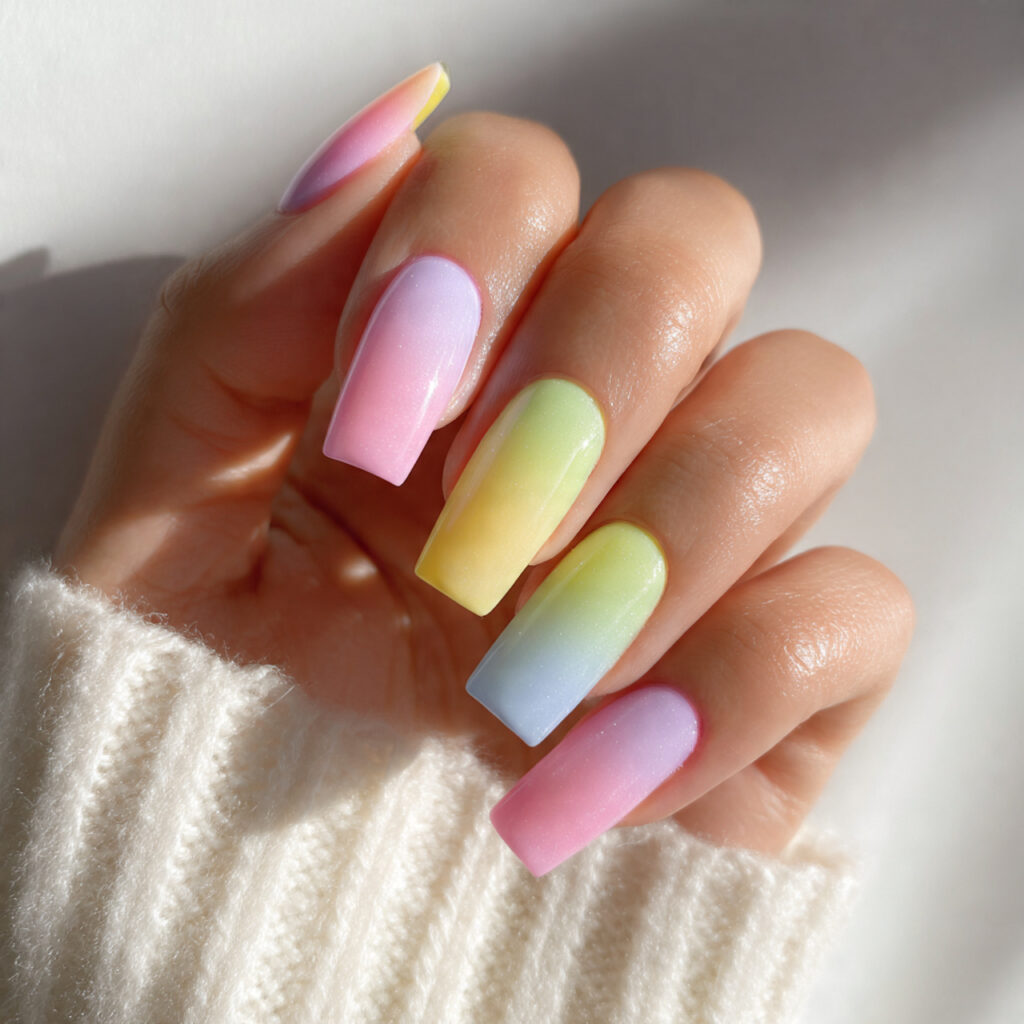 Pastel Dip Powder Gradient