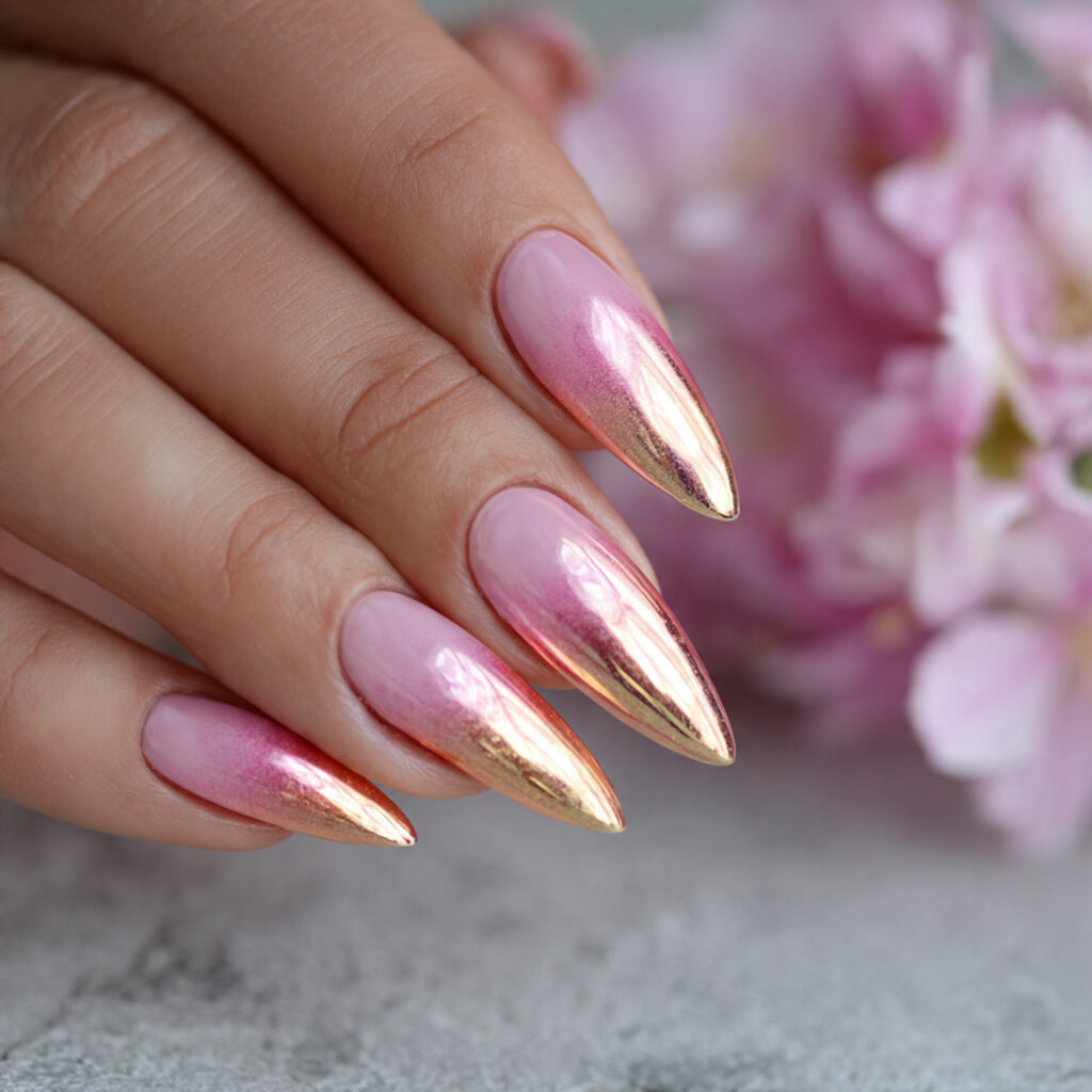 Pink to Gold Chrome