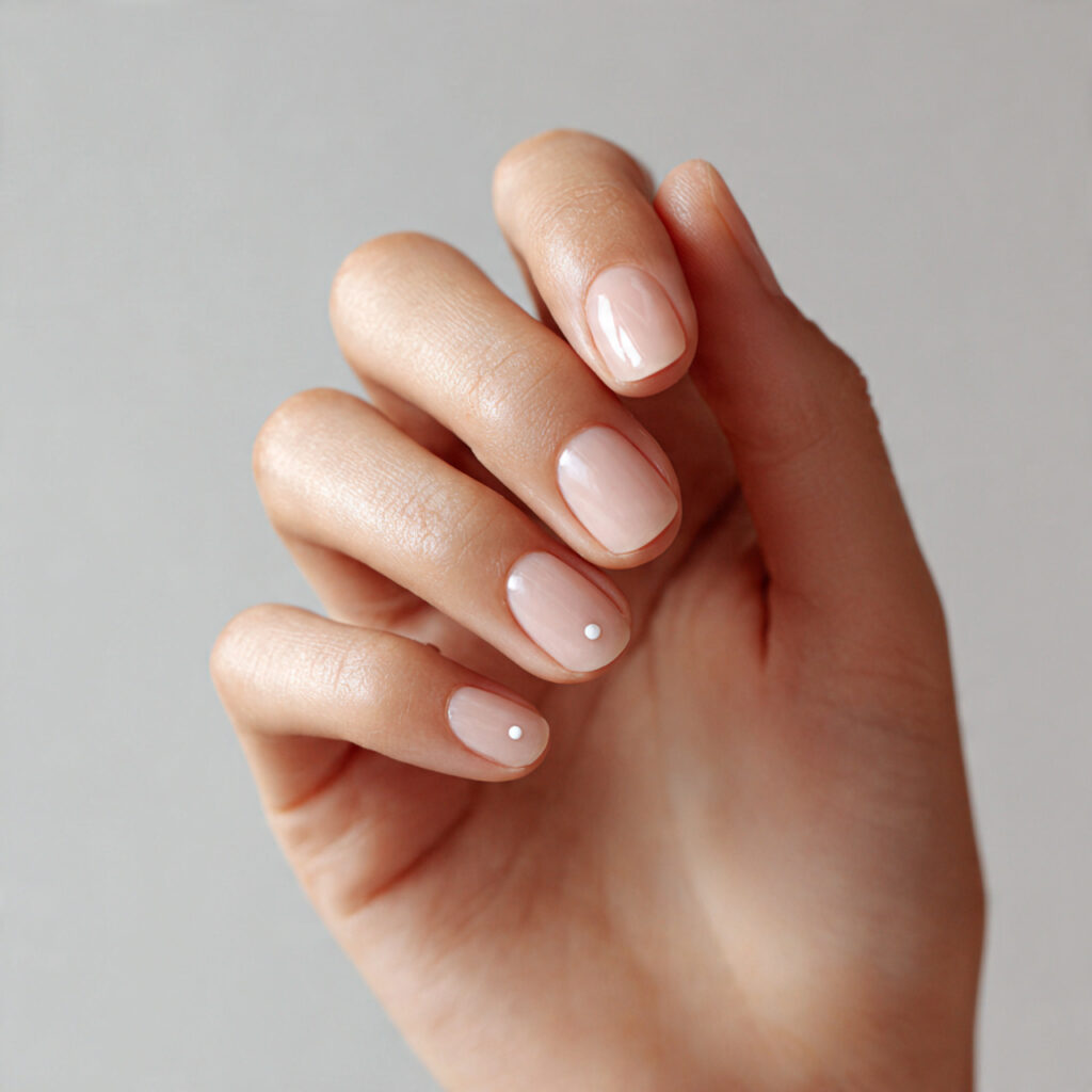 Natural with White Dot