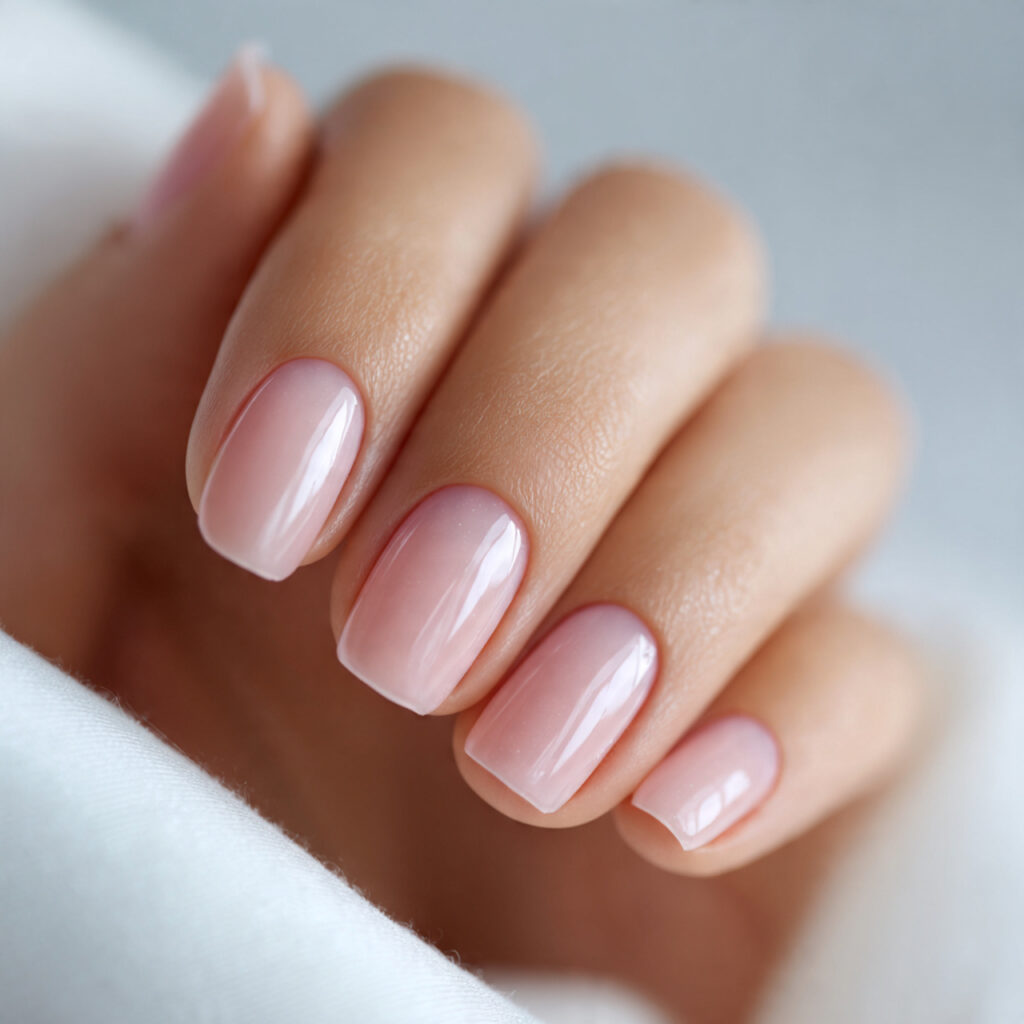 27 Clean Nails Aesthetic Ideas That Feel Fresh, Polished & Perfect Try These Today 2 Sheer Nude Gloss