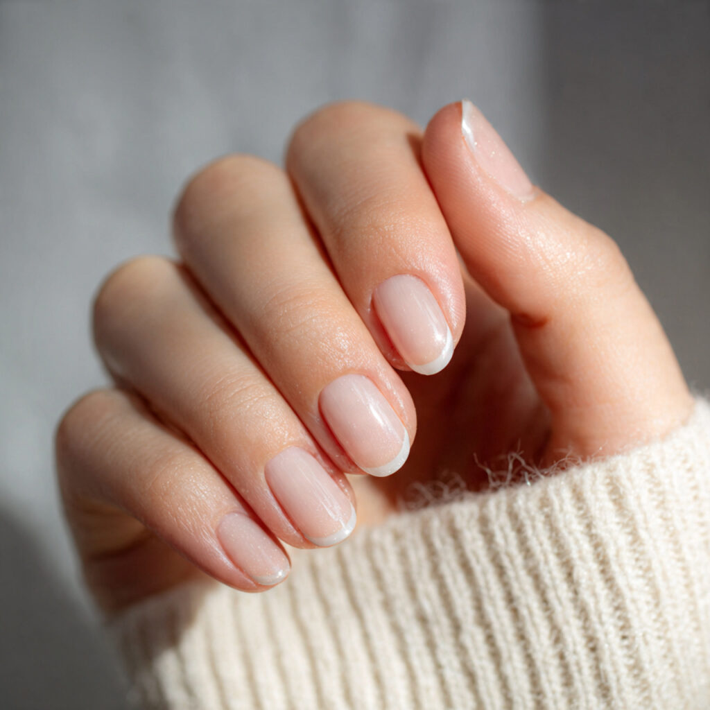 27 Clean Nails Aesthetic Ideas That Feel Fresh, Polished & Perfect Try These Today 23 Subtle Half-Moon