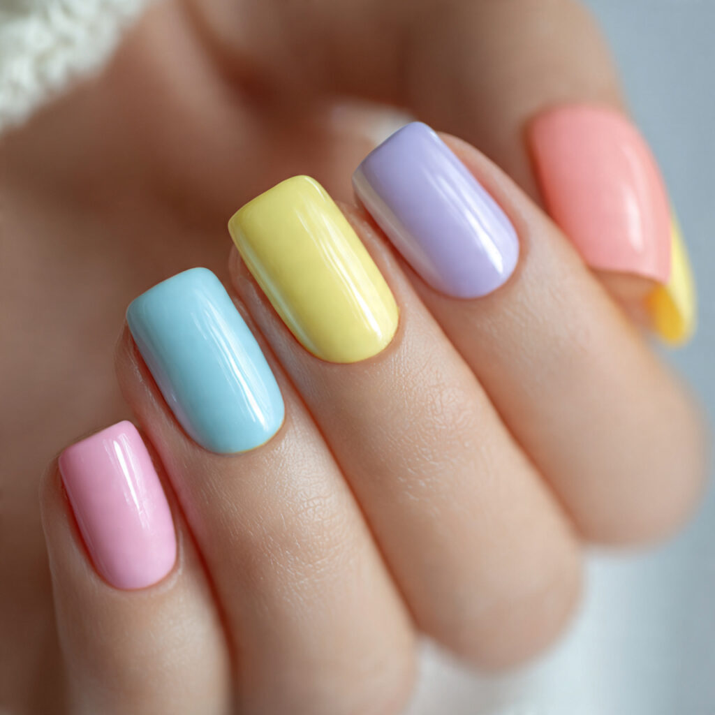 The Pastel Rainbow Short Set