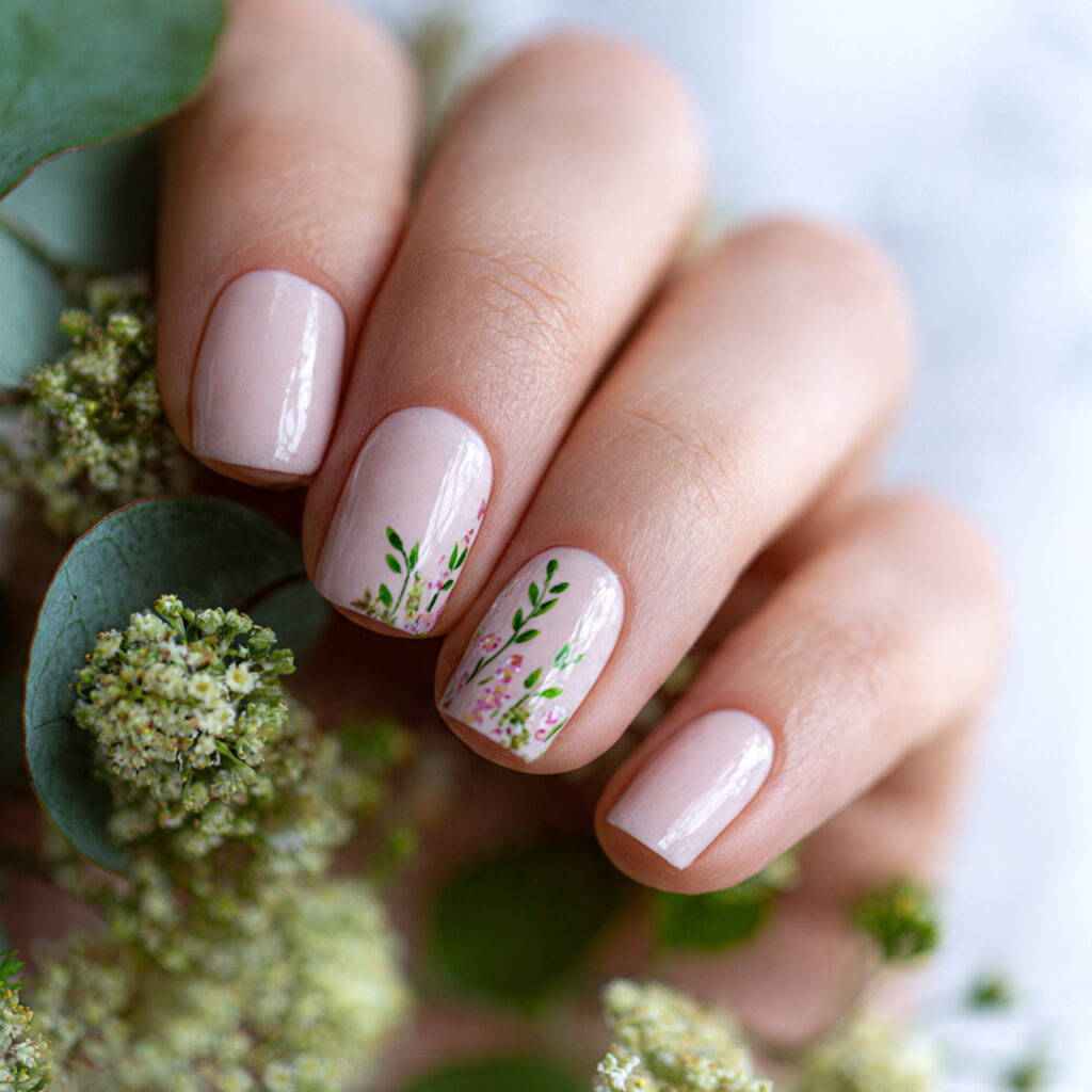 Spring Floral with Leaf Detail