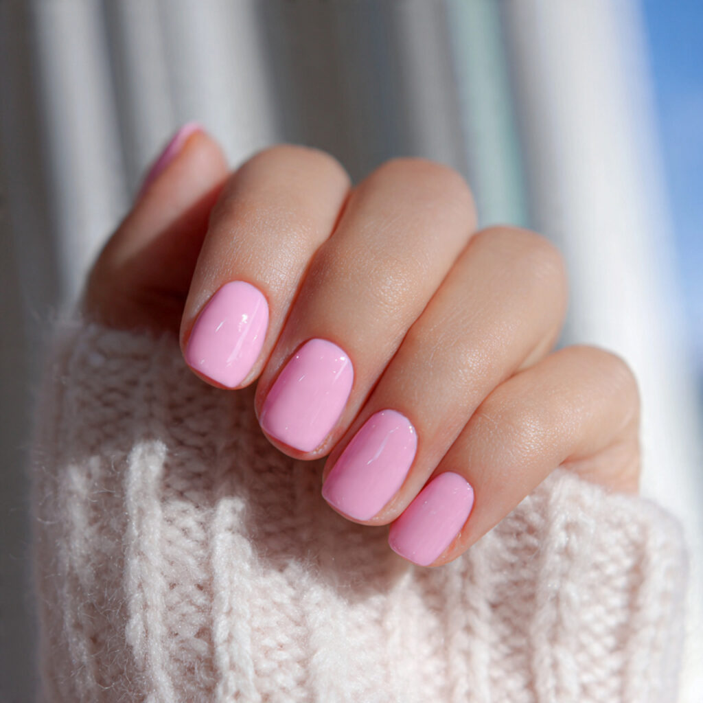 23 Soft Girl Nails That Feel Feminine, Aesthetic, and Trendy 10 short cotton candy pink nails glossy or