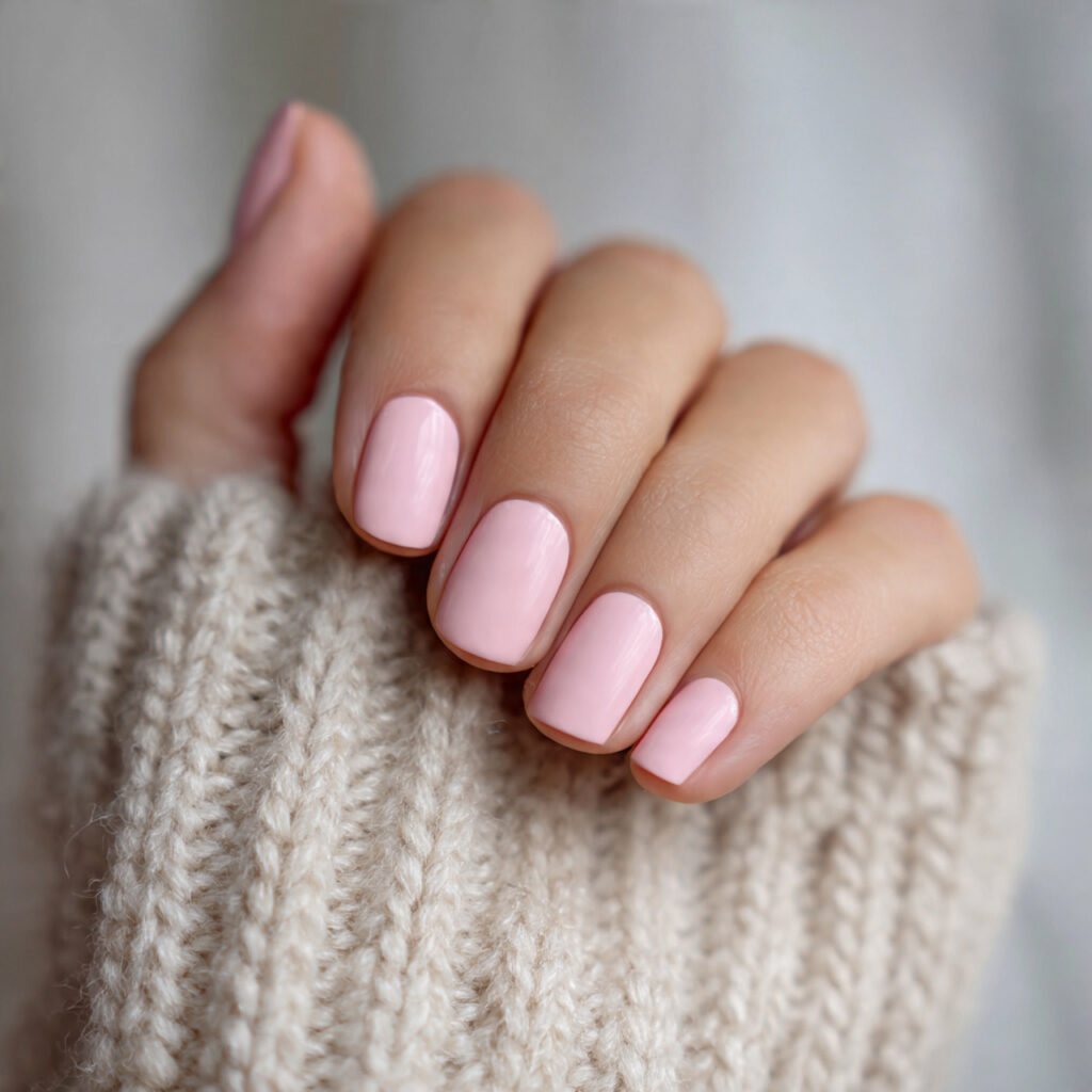 28 Classy Spring Nail Designs for Short & Trendy Nails 18 short nails painted in blush pink with