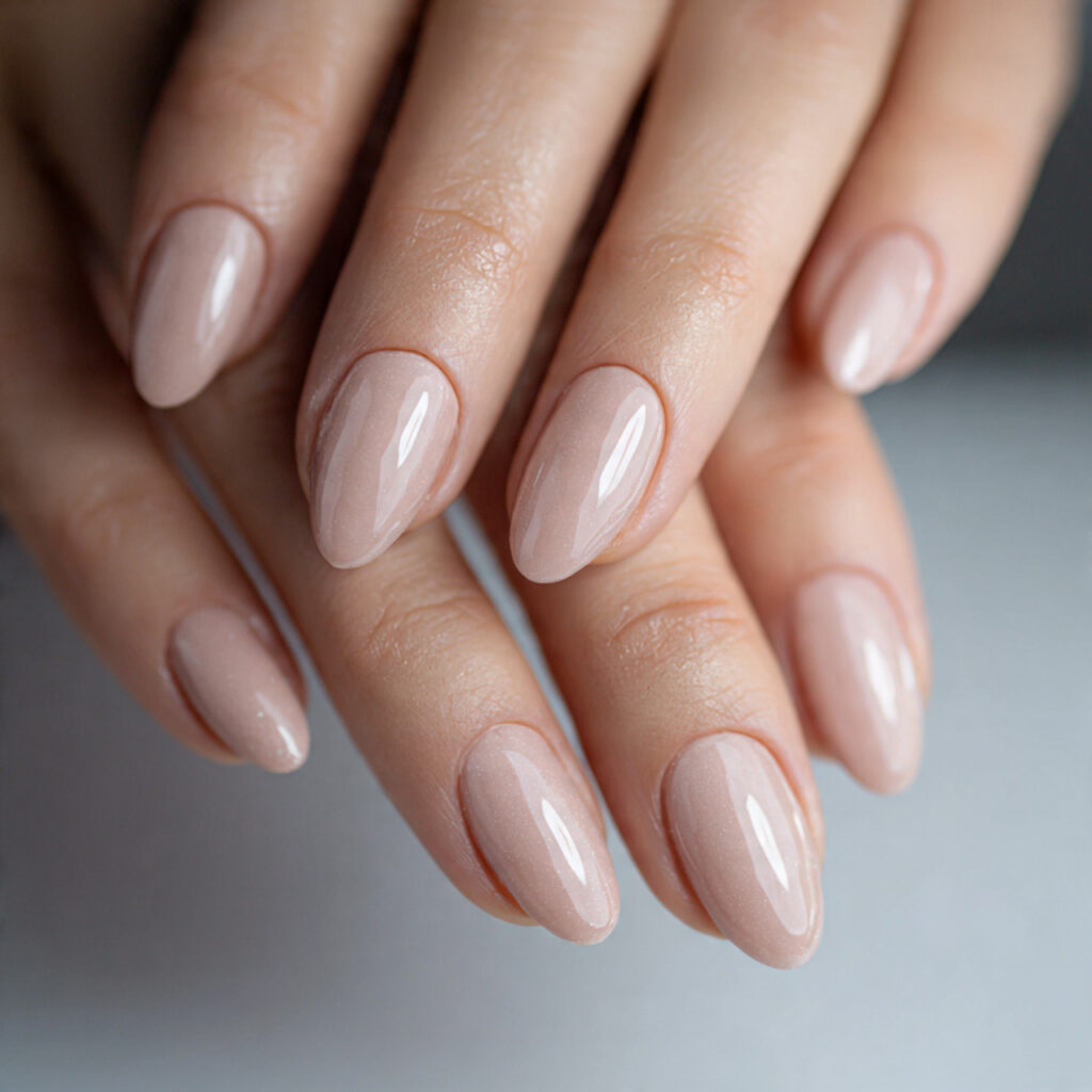 25 Office Nail Ideas That Look Professional, Clean, and Effortlessly Stylish 26 short round neutral office nails clean professional