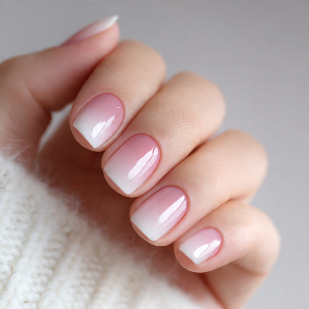 Ombré in Blush and White