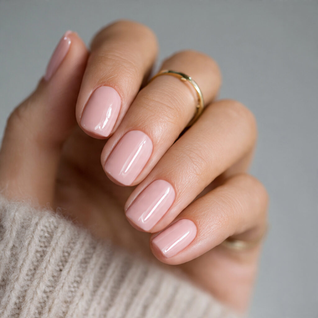 25 Old Money Nail Ideas That Look Elegant, Minimal, and Timeless 13 soft blush toned polish that looks close to