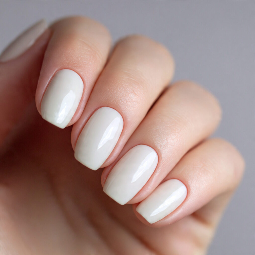 25 Old Money Nail Ideas That Look Elegant, Minimal, and Timeless 10 soft white shade with a gentle pearly