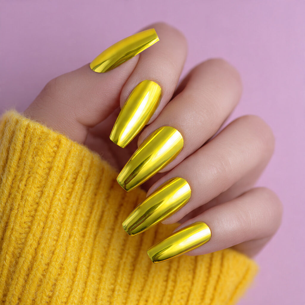 Yellow Chrome Coffin