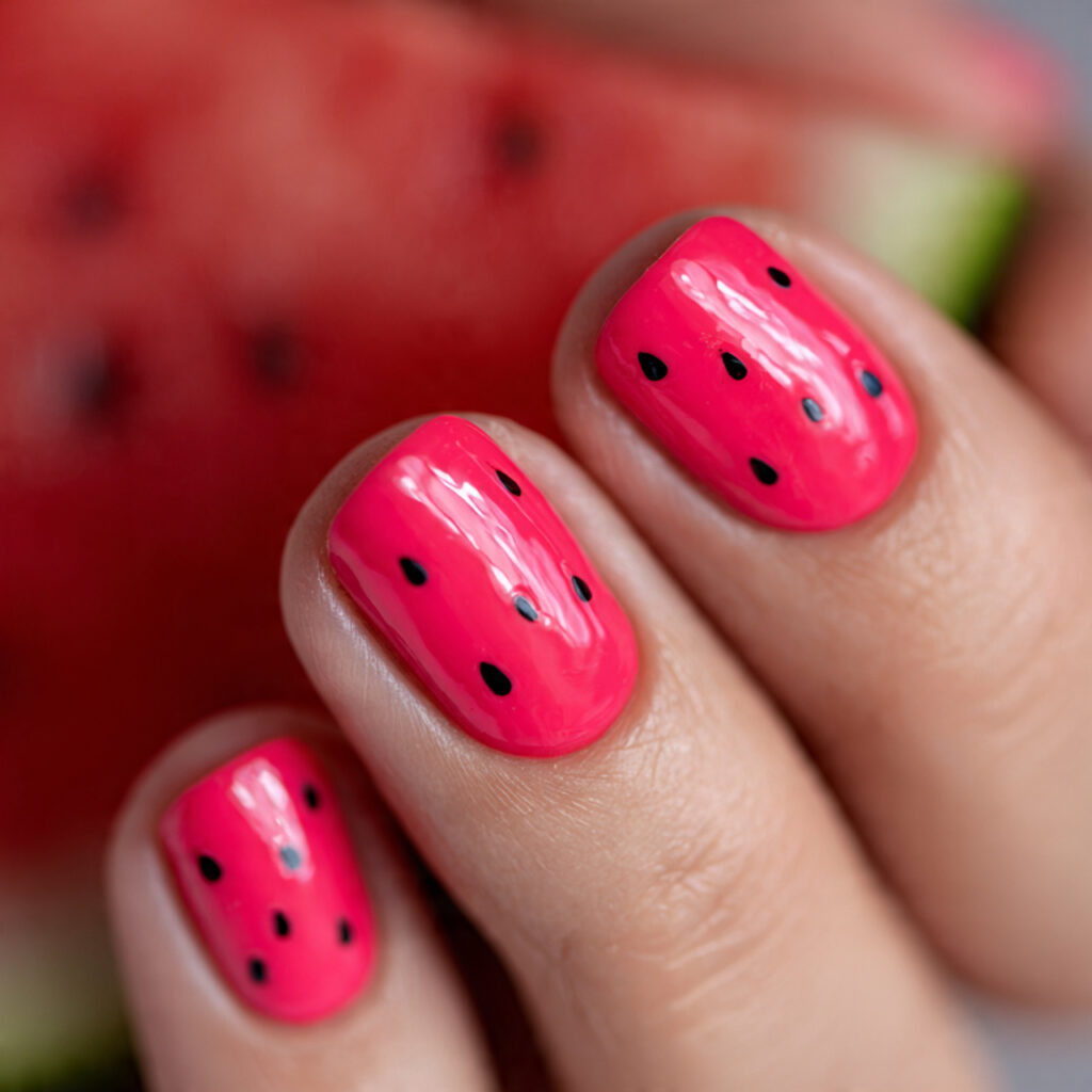 Watermelon Nails